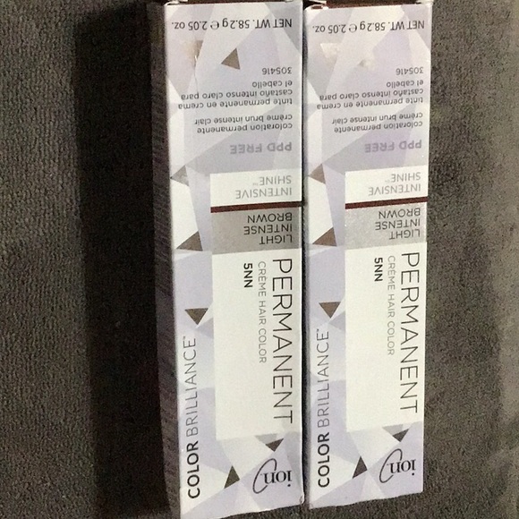 ion Other - 2 box color brilliance by ion permanent creme hair color 5NN new in box 2.05 oz